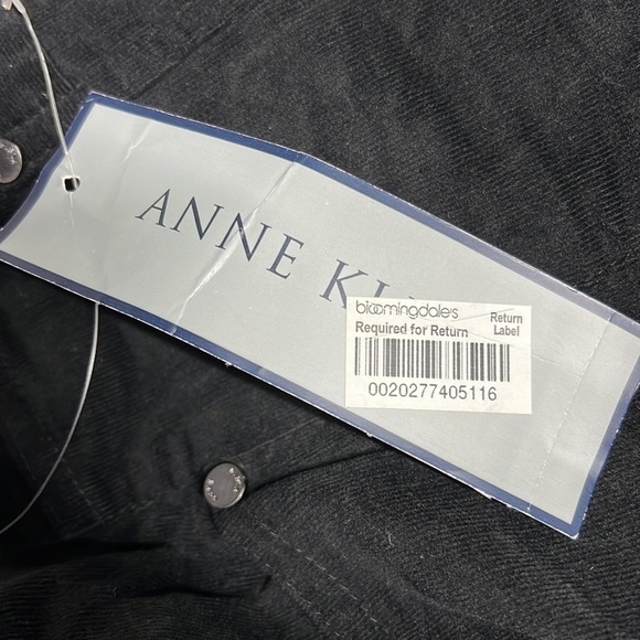 ANNE KLEIN BLACK VELVET LIKE SWING TIME PANTS Size 12 NWT - Picture 11 of 11